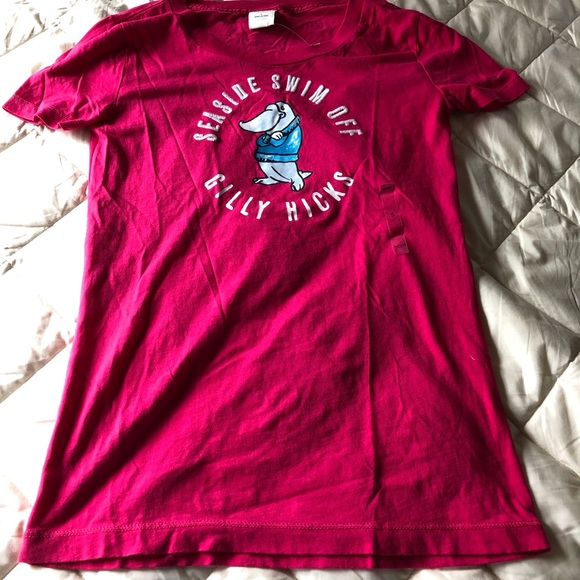 NWT Gilly Hicks character pink T-shirt size Small - Picture 2 of 5
